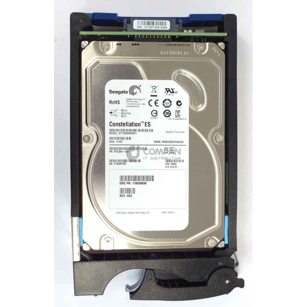 005050287 EMC HDD 1TB 7.2K NL-SAS 6G 3.5" LFF HOT-SWAP FOR EMC VNX